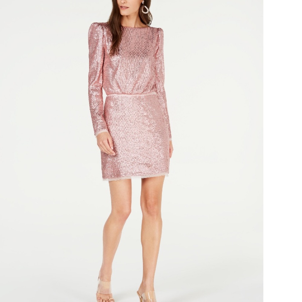 NWT $465 Rachel Zoe Cadence pink sequin dress sz 6